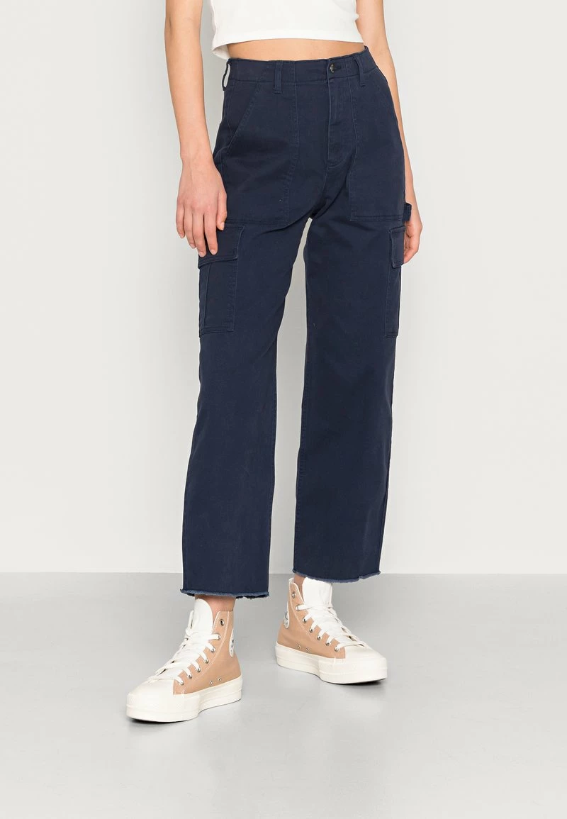 Hollister Co. UHR SOLID LEG UPDATE - Stoffhose - Navy | Damen 3 Hollister Co. UHR SOLID LEG UPDATE - Stoffhose - Navy | Damen