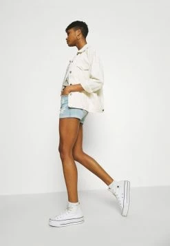 Hollister Co. CURVY DEST - Jeans Shorts - Light-blue Denim | Damen -Hollister Geschäft 50384f72adb44fe390776376eba5904b