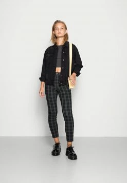 Hollister Co. HOL PLAID SUPERSKINNY - Stoffhose - Green | Damen -Hollister Geschäft 51034282c61641a98f74710d55bd20e2