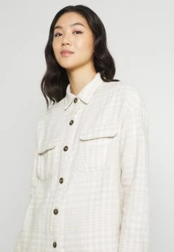 Hollister Co. SHACKET - Übergangsjacke - White/tan | Damen -Hollister Geschäft 53bd5e6c669d40c288acc77198a22560