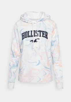 Hollister Co. TECH CORE MARBLE - Sweatshirt - Blue/orange | Damen -Hollister Geschäft 53ede01befd145f68da0a4d716aec2c0