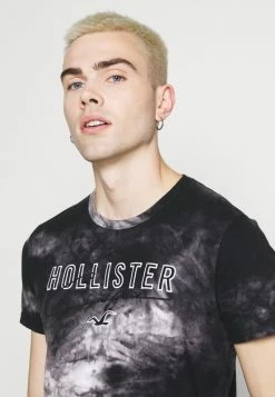 Hollister Co. CORE TECH PATTERN - T-Shirt Print - Black Wash | Herren -Hollister Geschäft 544501044c9341eaa4fc2dd9b57481a4