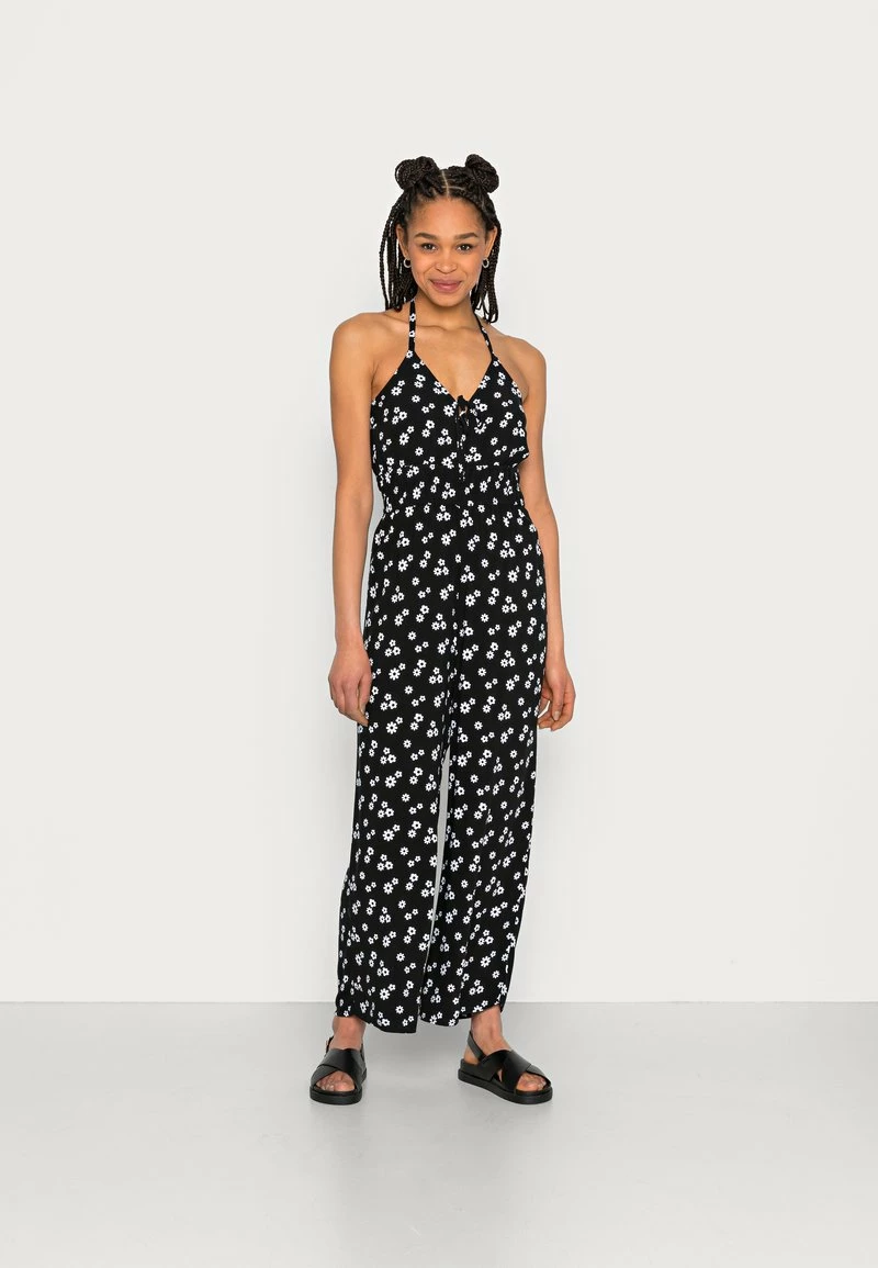 Hollister Co. BARE HALTER - Jumpsuit - Black Floral | Damen 3 Hollister Co. BARE HALTER - Jumpsuit - Black Floral | Damen