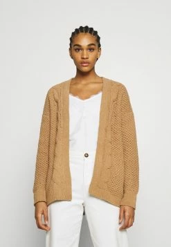 Hollister Co. MATTE CHENIILE CARDI - Strickjacke - Brown | Damen