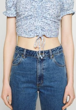 Hollister Co. CINCH TIE - T-Shirt Print - White/blue | Damen 13 Hollister Co. CINCH TIE - T-Shirt Print - White/blue | Damen -Hollister Geschäft 57369c83067c4de79bbbf089e88f741b