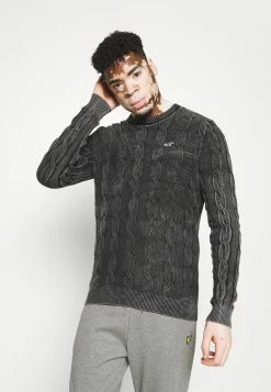 Hollister Co. Strickpullover - Washed Black | Herren
