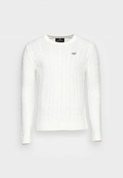 Hollister Co. CABLE - Strickpullover - Cream | Herren -Hollister Geschäft 57b3f2ffaf894ecfa8cef77f760c896b