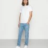 Hollister Co. CREW CHAIN 3 PACK - T-Shirt Basic - White | Herren
