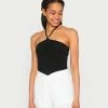 Hollister Co. BARE POINT HALTER - Top - Casual Black | Damen -Hollister Geschäft 5ead6a15a8224940b062964f5612d5c6