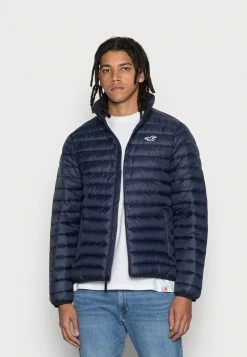 Hollister Co. MOCKNECK PUFFER - Übergangsjacke - Navy | Herren