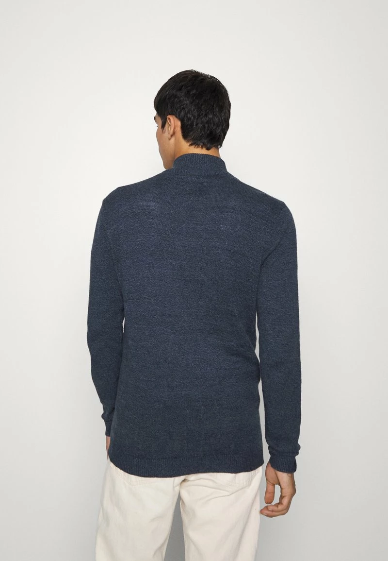 Hollister Co. QUARTER ZIP - Strickpullover - Navy | Herren 5 Hollister Co. QUARTER ZIP - Strickpullover - Navy | Herren – Bild 3
