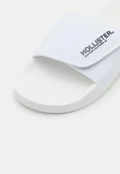 Hollister Co. ADJUSTABLE SLIDE - Pantolette Flach - White | Herren -Hollister Geschäft 633a408fed944061a2df6e3ea126f59d