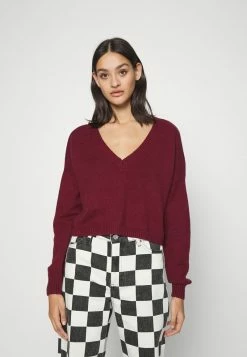 Hollister Co. FABBA V NECK - Strickpullover - Zinfandel | Damen
