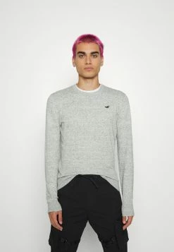 Hollister Co. CREW - Strickpullover - Light Grey | Herren