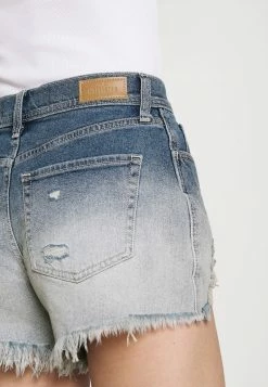 Hollister Co. OMBRE FRAY HEM - Jeans Shorts - Blue Denim | Damen -Hollister Geschäft 64a024fd3c434d5ea614f10f012b7aec