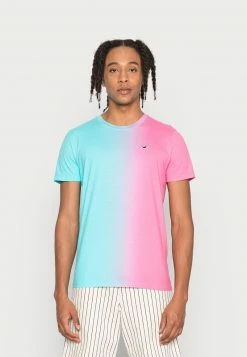Hollister Geschäft 5 Hollister Co. CREW ICON OMBRE UNISEX - T-Shirt Print - Blue/pink