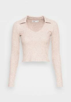 Hollister Co. EASY COZY OPEN COLLAR - Langarmshirt - Brown | Damen -Hollister Geschäft 6a8b45ae068749c7af0e5258cc215360