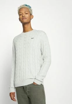 Hollister Co. Strickpullover - Light Grey | Herren -Hollister Geschäft 6cde884ac2b04a9c97b39c620255831b