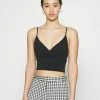 Hollister Co. WRAP CAMI TRIFECTA - Top - Black | Damen -Hollister Geschäft 6d1be07dd4a247c6ada05f6a2ee0a337