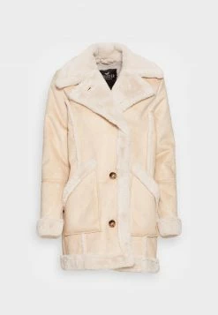 Hollister Co. LONG SHEARLING JACKET - Winterjacke - Safari | Damen -Hollister Geschäft 6e905f6cf4ab462081a56d9d815c8905