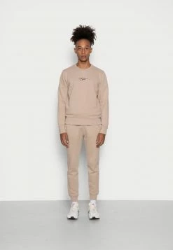 Hollister Co. FLEECE SCRIPT LOGO - Sweatshirt - Sand | Herren