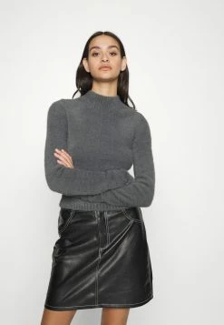 Hollister Co. COZY MOCK NECK - Strickpullover - Magnet | Damen