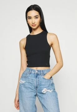 Hollister Co. HIGH NECK BOYTANK - Top - Black | Damen