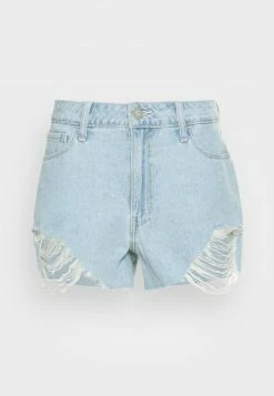 Hollister Co. CHAIN 80S MOM SUPER LIGHT SHARK - Jeans Shorts - Light Blue | Damen -Hollister Geschäft 7677fc834439472a8d02c6e038555020