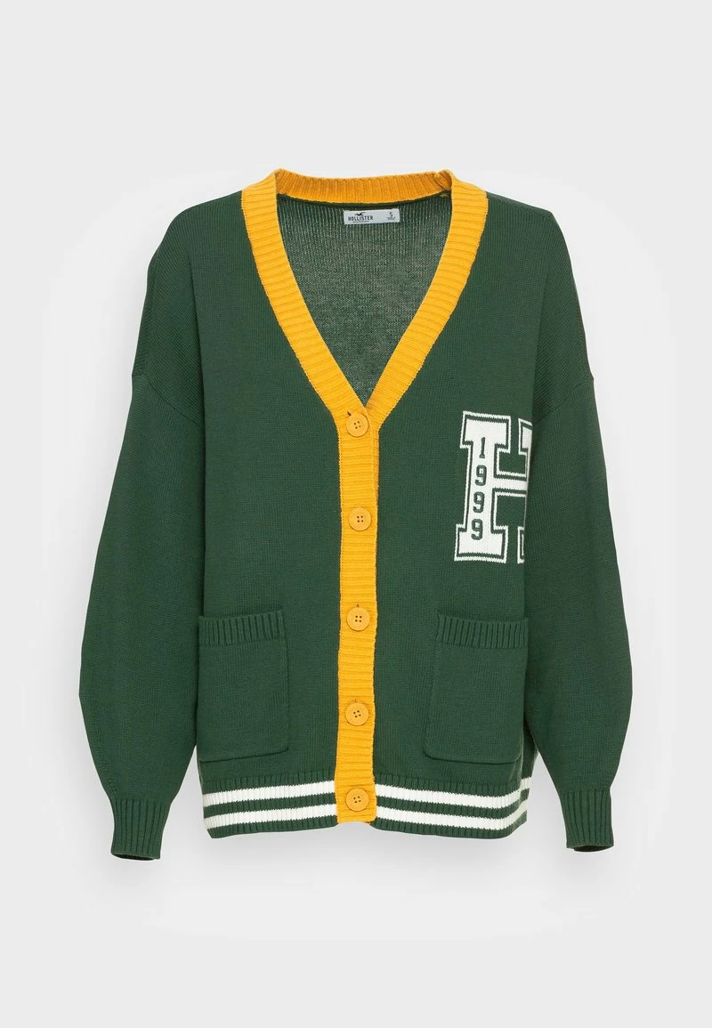 Hollister Co. VARSITY LONGER LENGTH CARDI - Strickjacke - Pine Needle | Damen 6 Hollister Co. VARSITY LONGER LENGTH CARDI - Strickjacke - Pine Needle | Damen – Bild 4