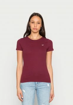 Hollister Co. SLIM CREW MULTIPACK UNISEX - T-Shirt Basic - White/zinfandel/beetle | Damen -Hollister Geschäft 7a4fd8a49f154193ba3a619c7cb301b5