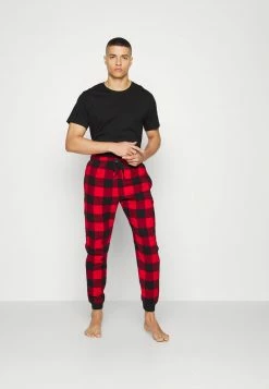 Hollister Co. JOGGER 2 PACK - Nachtwäsche Hose - Bordeaux/black | Herren