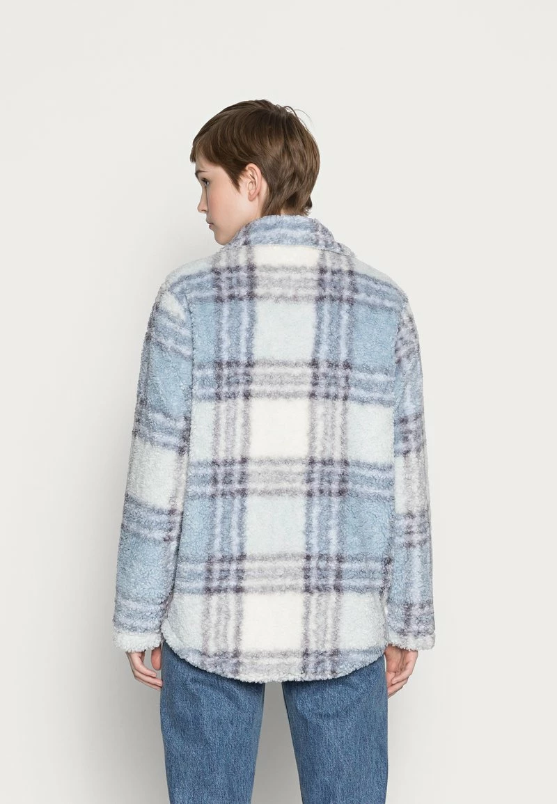 Hollister Co. SHERPA MID LENGTH SHACKET - Übergangsjacke - Blue Plaid | Damen 5 Hollister Co. SHERPA MID LENGTH SHACKET - Übergangsjacke - Blue Plaid | Damen – Bild 3