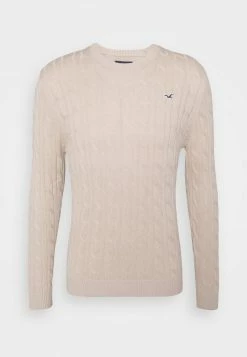 Hollister Co. CABLE CREW - Strickpullover - Sand | Herren