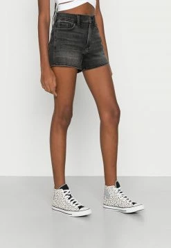 Hollister Co. WASH CLEAN VENT - Jeans Shorts - Black Clean | Damen