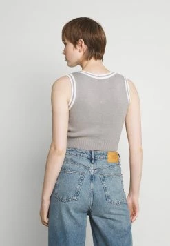 Hollister Co. Strickpullover - Light Grey White Tipping | Damen -Hollister Geschäft 87dddcd7900842db8e23867785cc6643