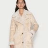 Hollister Co. LONG SHEARLING JACKET - Winterjacke - Safari | Damen -Hollister Geschäft 882fa67a4e074f2a8e574009db1e92eb