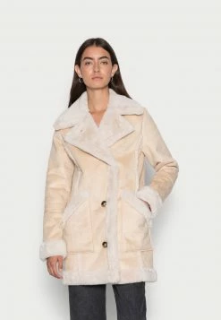 Hollister Co. LONG SHEARLING JACKET - Winterjacke - Safari | Damen