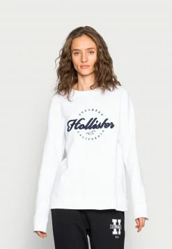 Hollister Geschäft 23 Hollister Co. LOGO CREW - Sweatshirt - Bright White | Damen