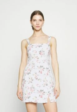 Hollister Co. BARE STRUCTURED - Jeanskleid - White | Damen