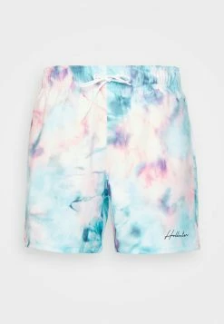 Hollister Co. SCRUNCH WASH - Badeshorts - Pink/yellow | Herren