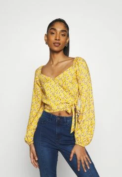 Hollister Co. Bluse - Yellow Floral | Damen