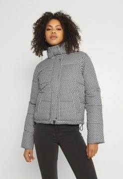 Hollister Co. FASHION PUFFER - Winterjacke - Black/white | Damen