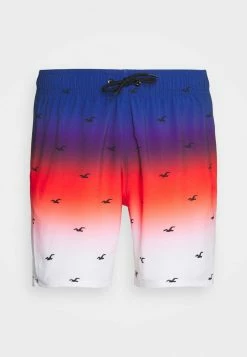 Hollister Co. OMBRE ICON GUARD - Badeshorts - Red/white/blue | Herren