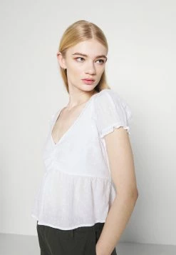 Hollister Co. BABYDOLL - Bluse - Pretty White | Damen -Hollister Geschäft 96f65fdbc7f4400996f412e02ad8e7d9