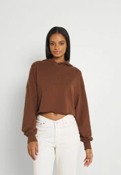 Hollister Co. RAGLAND ICON - Sweatshirt - Dark Brown | Damen
