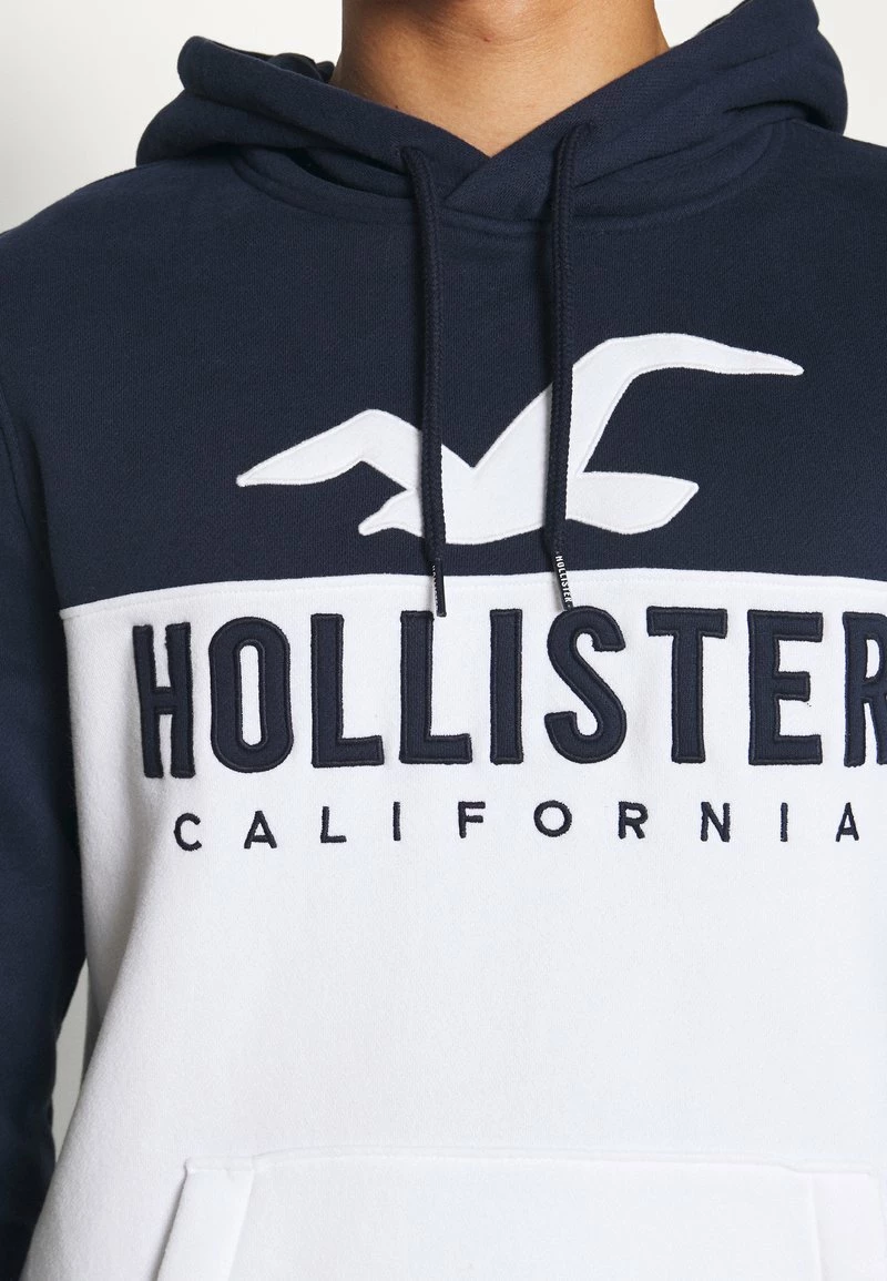 Hollister Co. TECH LOGO SPLICE - Sweatshirt - White/navy | Herren 7 Hollister Co. TECH LOGO SPLICE - Sweatshirt - White/navy | Herren – Bild 5