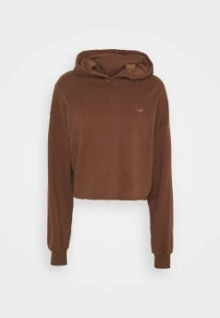 Hollister Co. RAGLAND ICON - Sweatshirt - Dark Brown | Damen -Hollister Geschäft 9be88fb806c9406889e41c68e51267d1