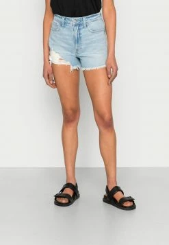 Hollister Co. UHR MOM - Jeans Shorts - Light Destroy | Damen