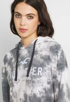 Hollister Co. HOODED LOGO DRESS - Freizeitkleid - Washed Black | Damen -Hollister Geschäft 9db45665ded446abb4c0a73f0d4f7d9d