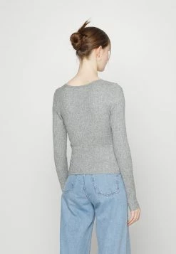 Hollister Co. ICON COZY HENLEY - Langarmshirt - Grey | Damen -Hollister Geschäft 9df7b626a9c64b6b9757540921dd8a23